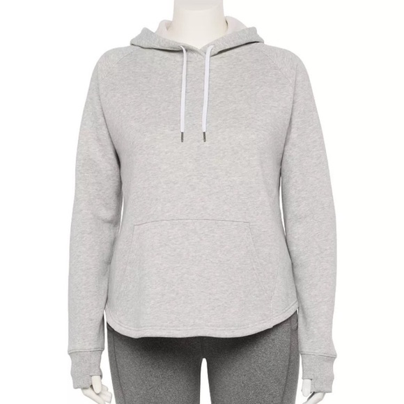 tek gear Tops - Tek Gear Light Gray Women's Hoodie